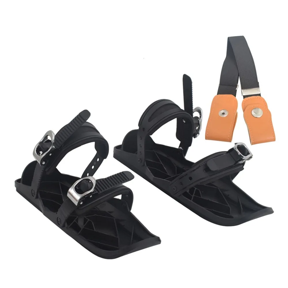 Outdoor Mini Sled Skiing Mini Sled Snow Board Ski Boots Ski Shoes Combine Skates With Skis #3D06 (5)