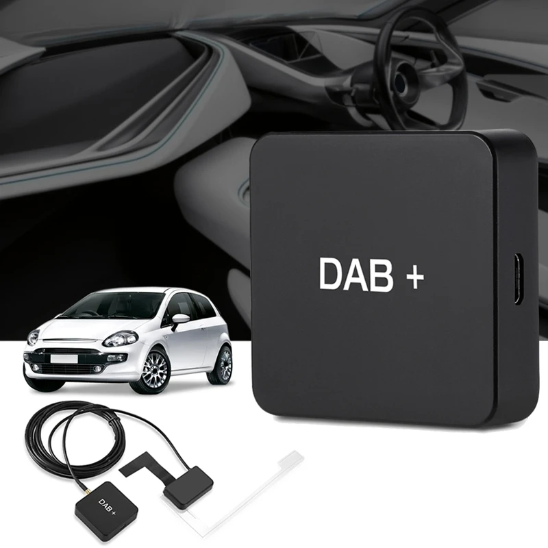 DAB+ коробка цифровой радио антенный тюнер для автомобильного радио Android 5,1 и выше fm-передачи с питанием от USB