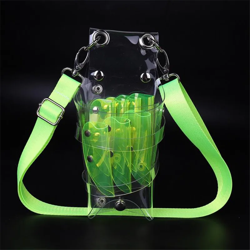 7 Pockets PVC Hair Scissors Bag Scissors Pouch Barber Scissor Holder Case With Belt Salon Hairdressing Tool Storage Bag Tool Holder