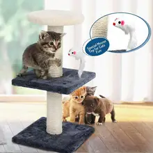 Кошка дерево скребок Играть Игрушка три слоя круглое отверстие котенок скалолазание рама