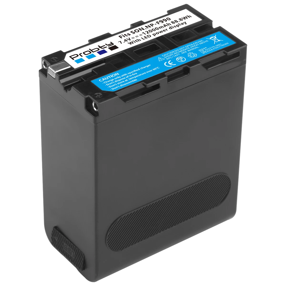 Bateria com Indicador de Energia Led para Sony 12000mah Np-f990 Np-f970 F960 F970 F970 F970 F550 F570 F750 F770 Mc1500c 190p Nova Atualização - Image 2
