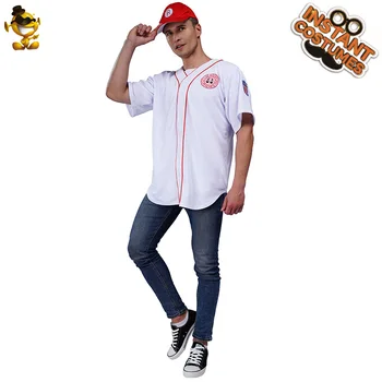 

Christmas Adult Baseball Costume Cosplay Man Play Game Baseball Top with Hat Costumes