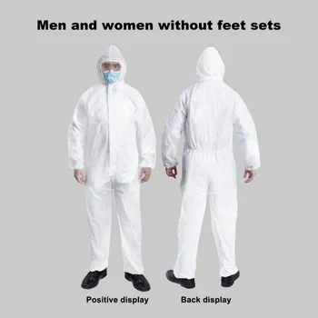 

Unisex Protective Clothing Isolation Clothing Antistatic Nonwovens Elastic Security Labour Suit Dust-proof Clothing Y