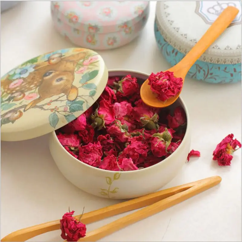 Цветочный Рисунок стиль разное Roud коробка монета кофе портативный чай форма Z сахара жестяная коробка для хранения кухня подарок
