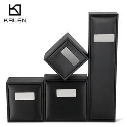 Packaging Black Leather Noble Box Wholesale Dropshipping Custom Gift Box