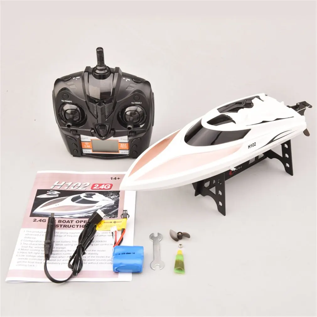 

Skytech H102 Speed Boat 2.4GHz 4CH RC Remote Control High Speed Boat Racing with LCD Display Toys Gift for Children Kids