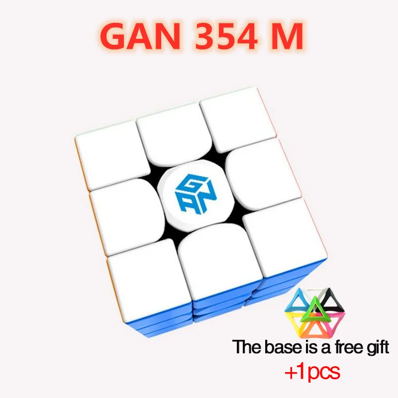 

GAN 354M 3x3x3 Magic Cube Stickerless With Magnetic Gan 354 M Puzzle Speed Cube For WCA Professional Cubo Magico Gan354M Toys