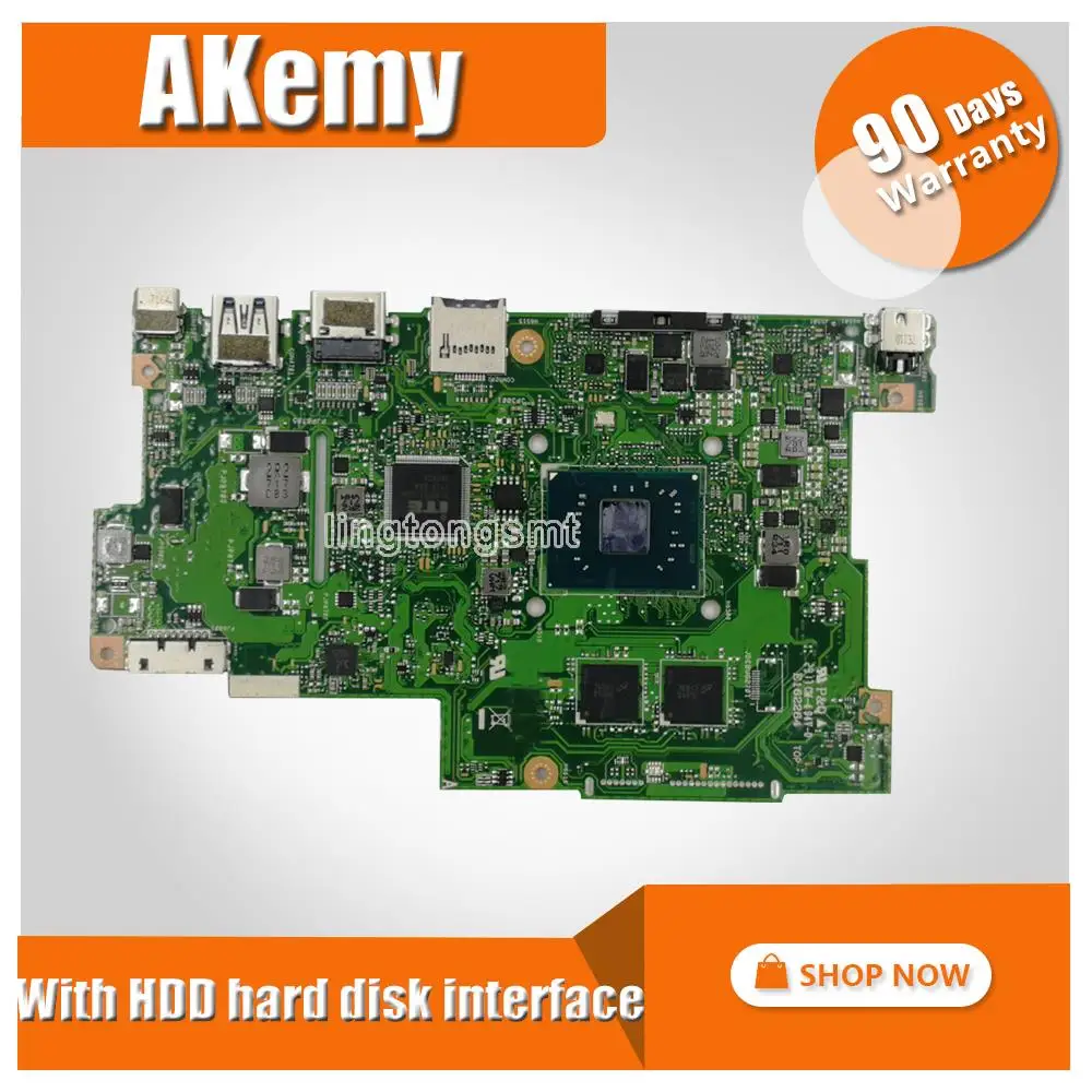 

with 4G RAM + With HDD hard disk interface 4 cores CPU Laptop Motherboard For ASUS E203N E203NA Notebook mainboard test OK