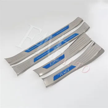 

Stainless Steel Inner Outter Door Sill Scuff Plate Guard Sills Protector Trim For Honda CR-V CRV 2017 2018 2019 2020