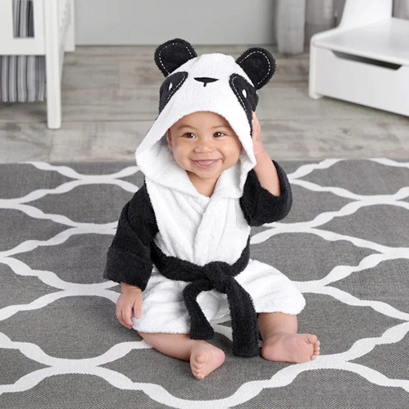 Kids Robes Animal Flannel Bathrobe Child Robe Soft Bath Robe for Kids
