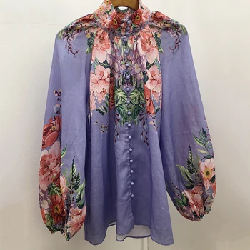 

women top flower blouse 2020 summer women shirt long sleeve women tops and blouses ladies
