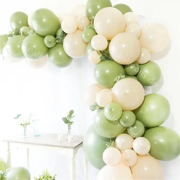 

DIY Avocado Green Balloon Garland Arch Wedding Decor Fiesta Bridal Shower, Cactus First Birthday Baby Global Decorations