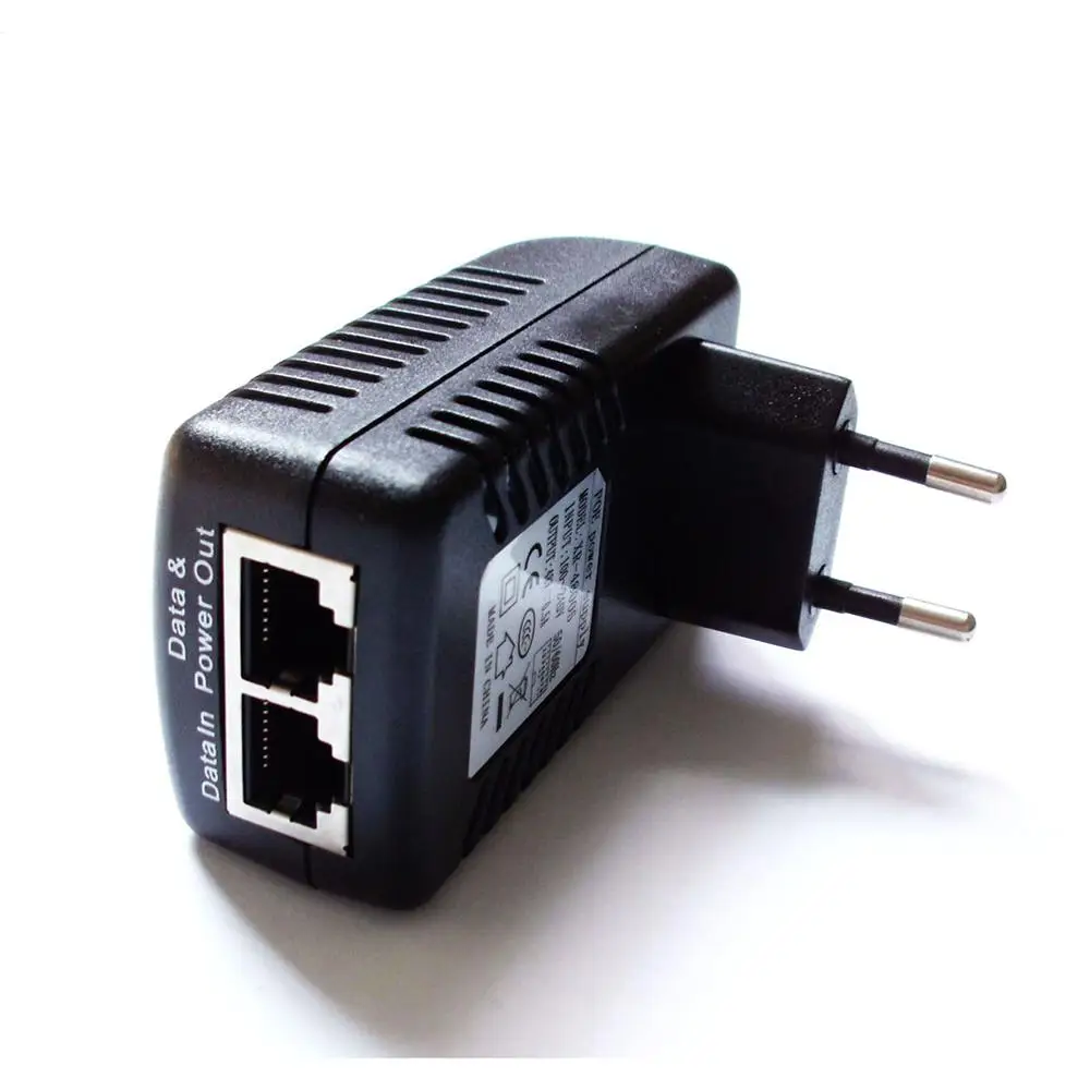 ESCAM DC24V 1A 24W POE Injector for CCTV IP Camera injector Switch Ethernet Adapter EU/US/UK/AU Standard Optional | Электроника