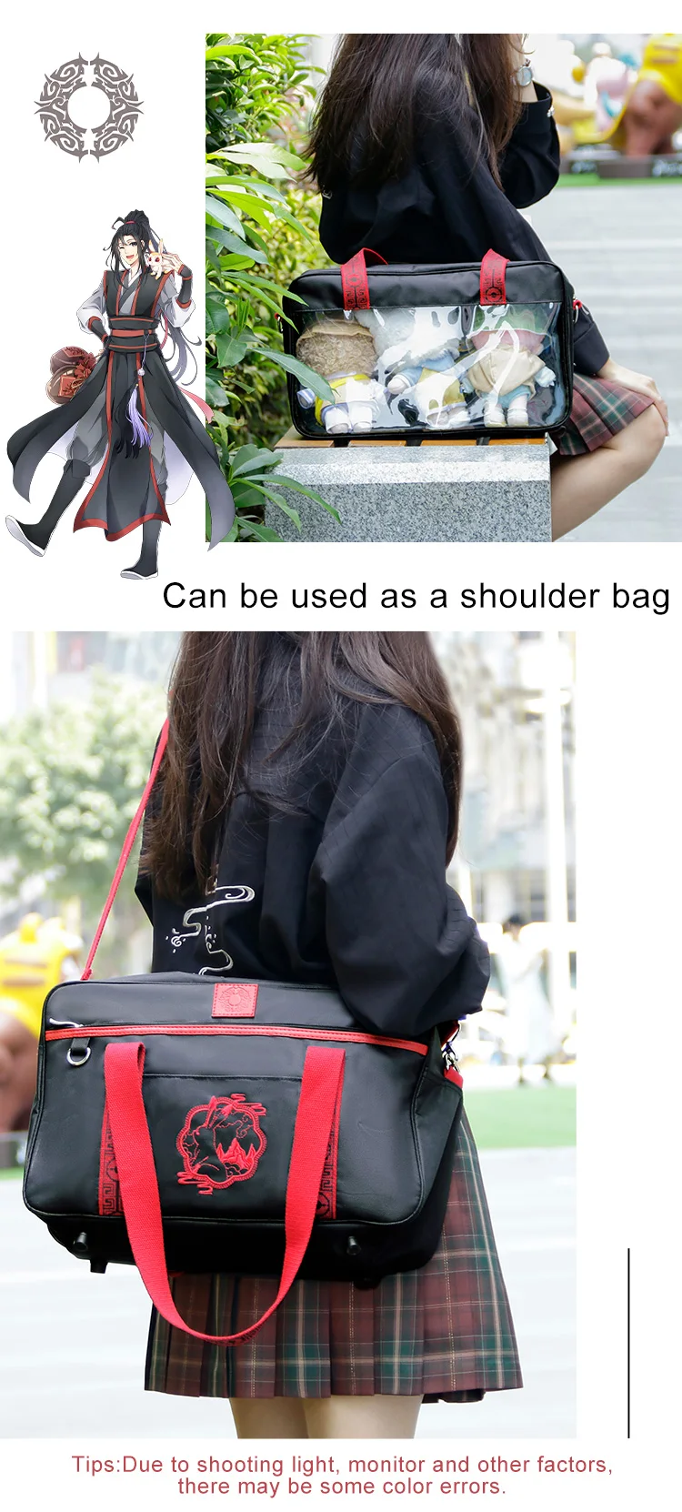 The Untamed Grandmaster of Demonic Cultivation Bag Itabags Wei Wuxian Lan Wangji Xiao Zhan Wang Yibo Mo Dao Zu Shi