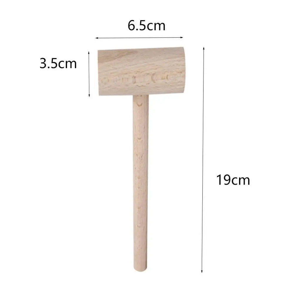 Wooden Hammer Mallet Crab Lobster Seafood Crackers Durable Shellfish Safe Healthy Mallets Meat Press Kitchen Tools