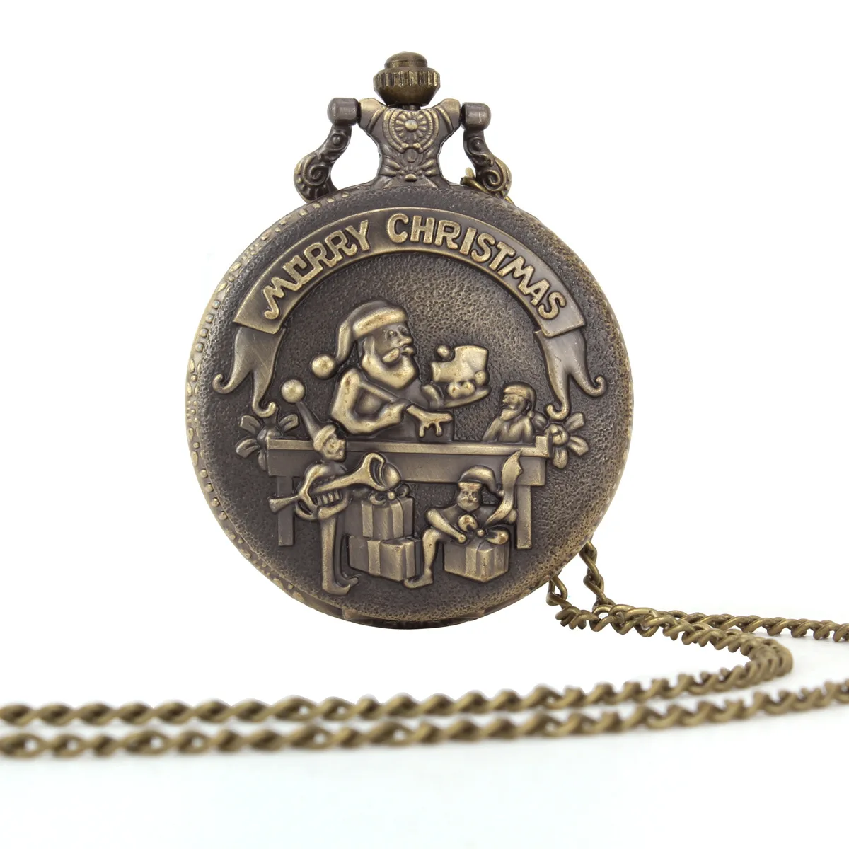 

Large Pocket Watch Retro Necklace Quartz Pocket Watch Men's Women's Chaining Watch