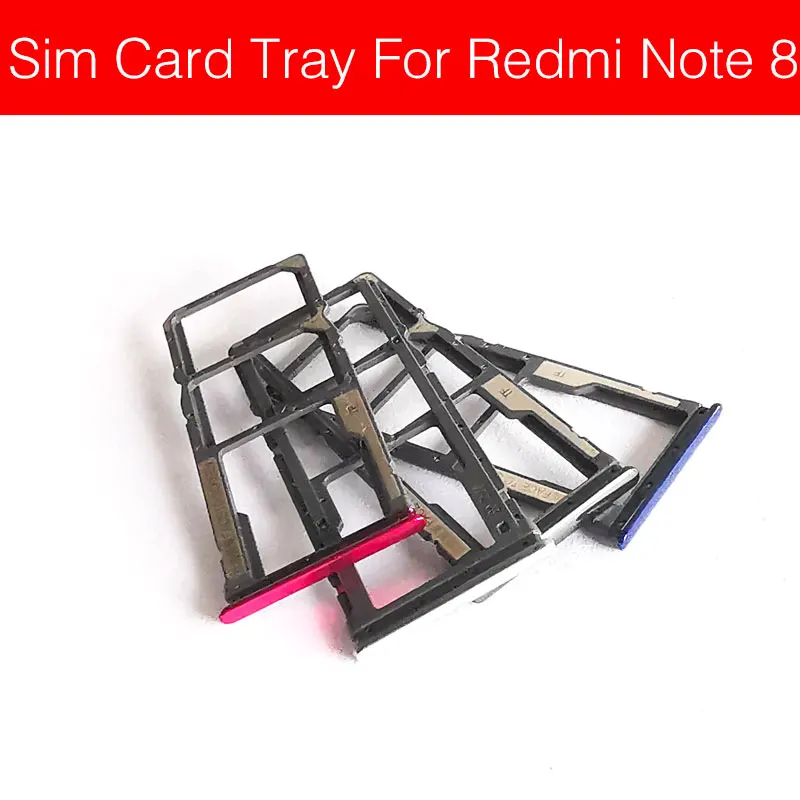 Держатель лотка для карт памяти и sim-карты для Xiaomi Redmi Red Rice Note 8 Note8 C3J SIM& Micro Sd слот для чтения карт Замена Ремонт