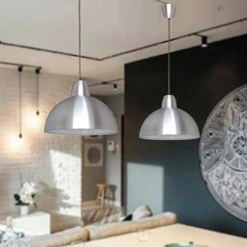 Современные Простые светодиодные подвесные светильники с крышкой горшка креативный полукруглый абажур