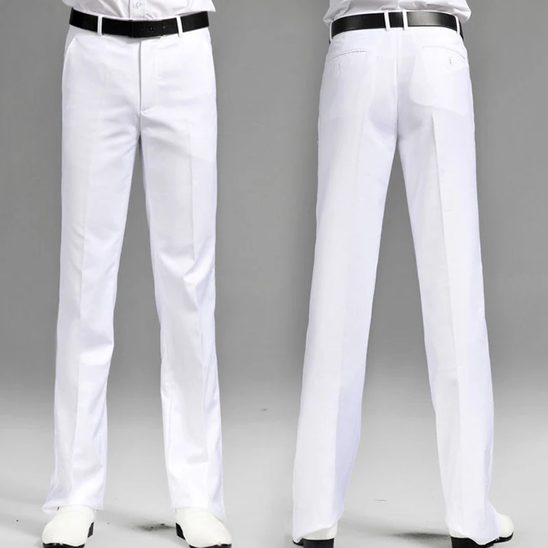 Men's Spring And Summer New Micro-Flared Trousers Slim Casual Pants