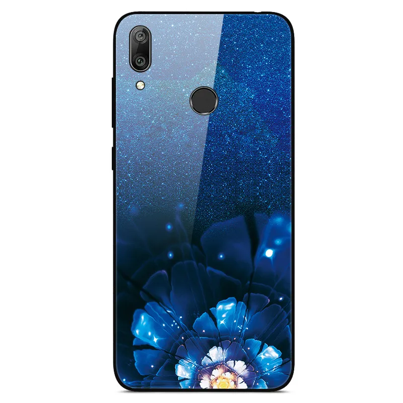 10 Для huawei Y7 чехол из закаленного стекла с принтом для задней крышки, Твердый Чехол для Coque huawei Y7 чехол для телефона fundas Y 7 Capa - Цвет: 10