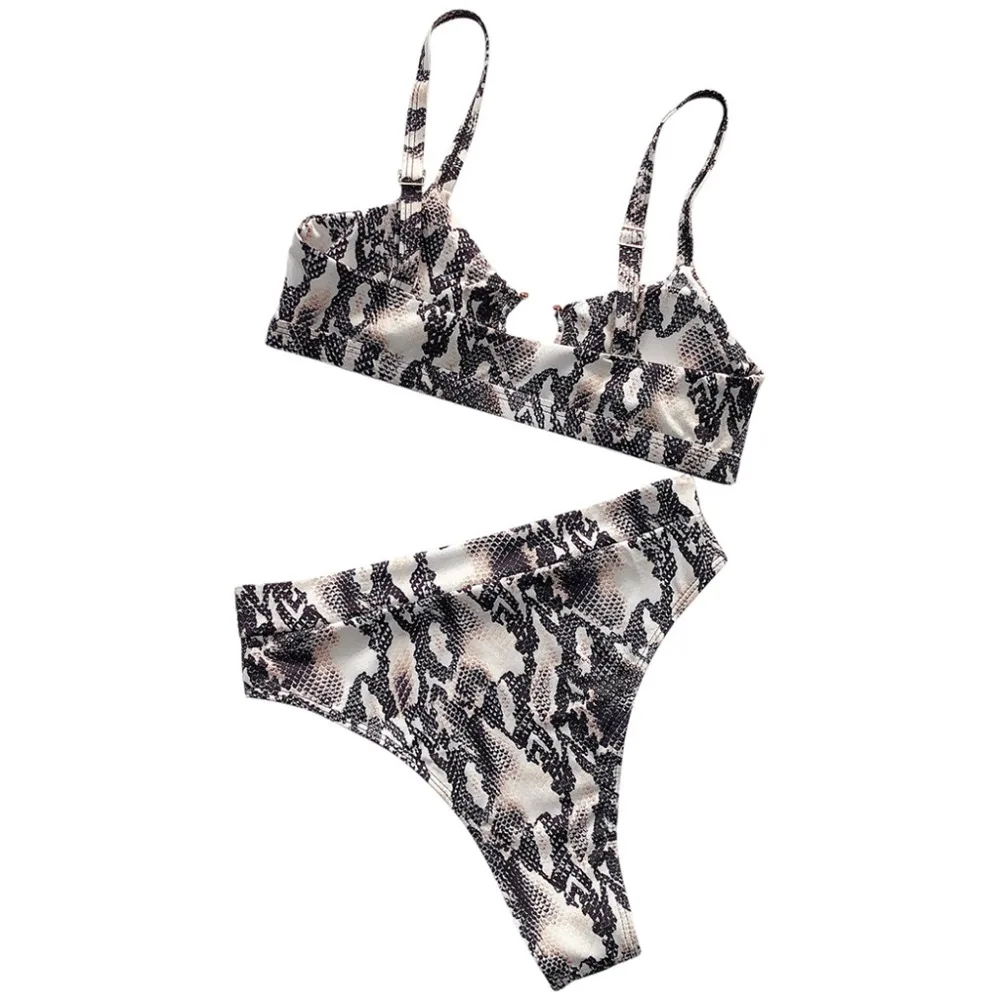 snake print bikini push up (22)