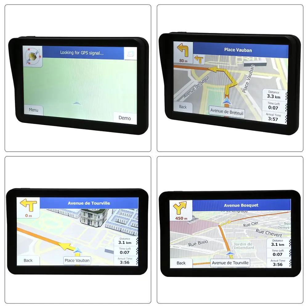  New T20 9 Inch Hd Car Gps Navigation Fm Bluetooth Built-In Navigation Map Ram 256Mb +Rom 8Gb for Tr