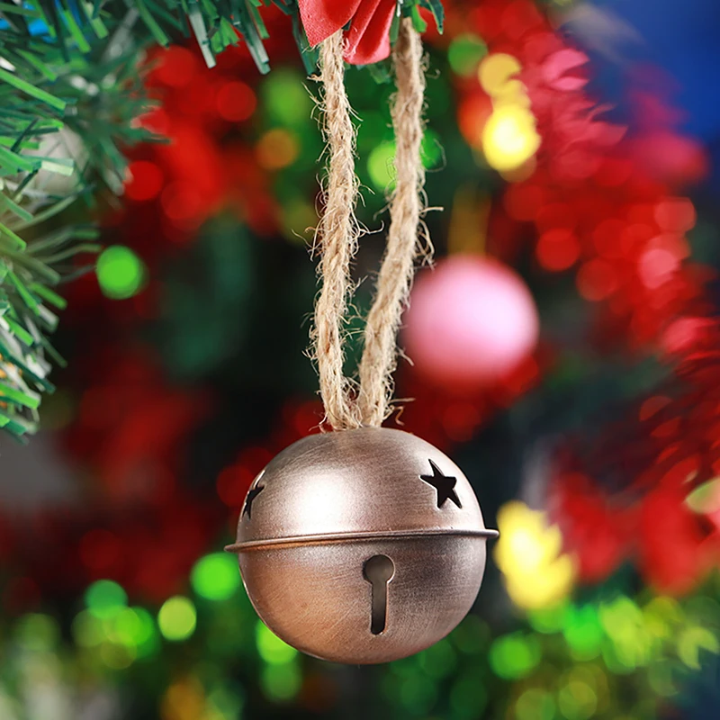 Cuentas de cascabeles grandes de Metal para fiesta, decoración de campanas  de árbol de Navidad, accesorios colgantes de manualidades DIY, 14mm, 10-20  piezas - AliExpress