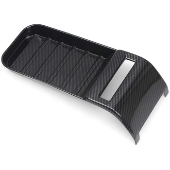 

Car Carbon Fibre Armrest Box Frame Cover Trim Decoration Sticker Car Interior Accessories for Toyota Crewmax 2014-2019