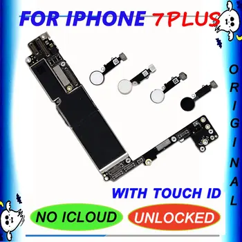 

For iphone 7 Plus Motherboard Original unlocked iphone 7plus Logic boards 7p 32g 128g 256g without / with touch id unlock board