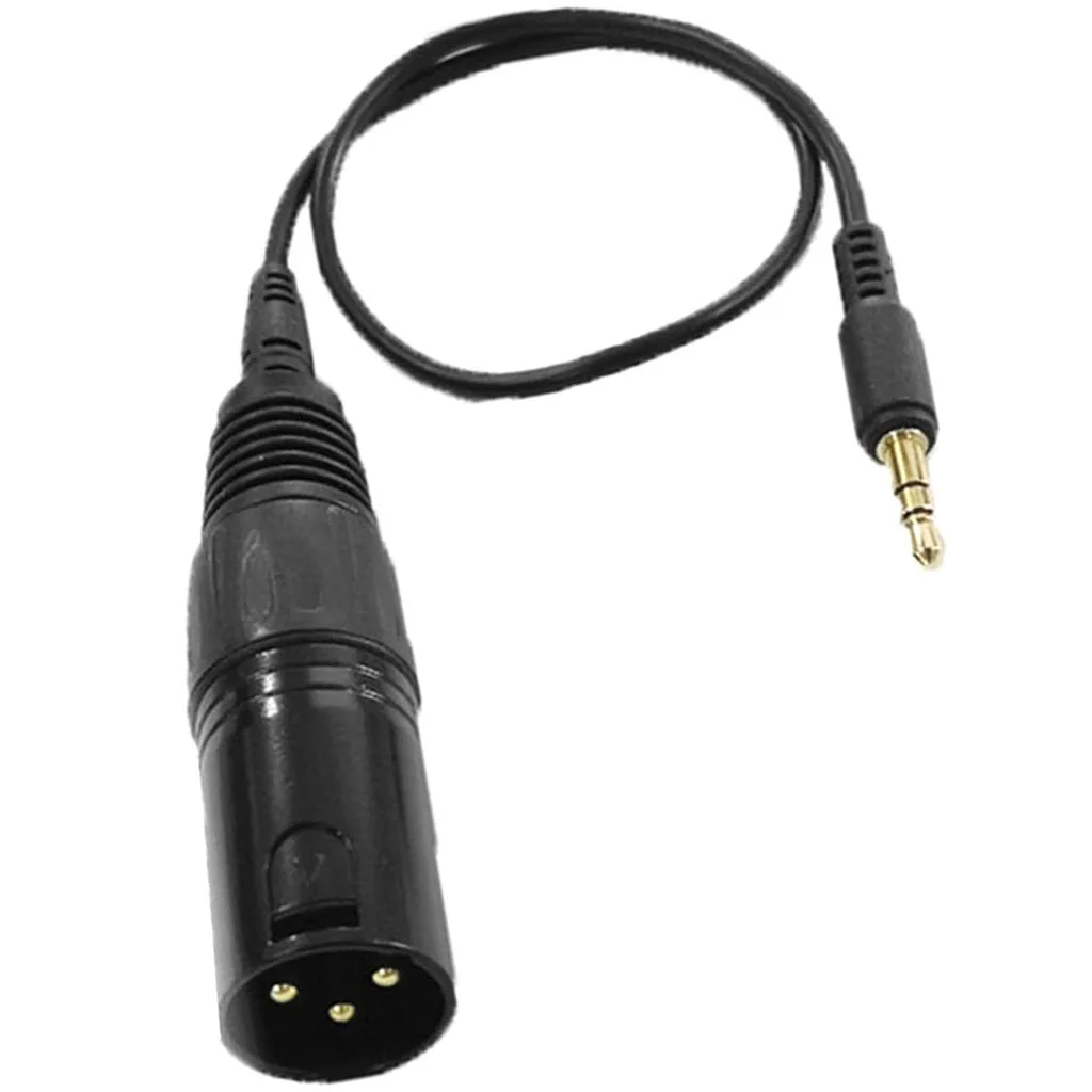 35 см XLR 3-Pin Female to 3,5 мм стерео штекер микрофон аудио звуковой кабель провод