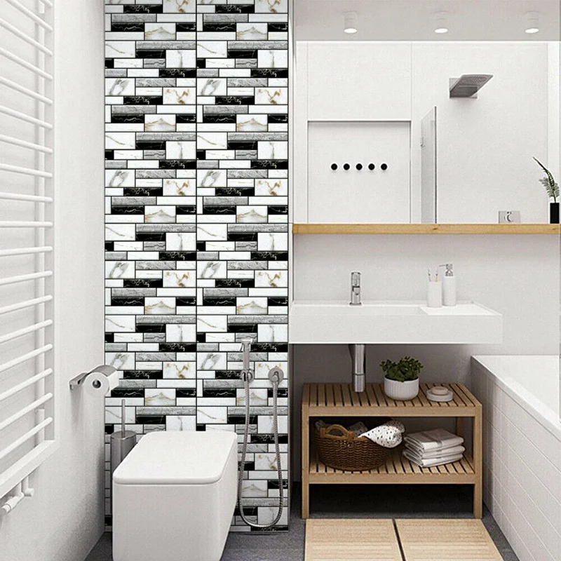 10 шт. настенная плитка, наклейка для дома, ванной, кухни, кирпичная 3D Наклейка на стену, s плитка, художественное украшение на стену, 30x30 см