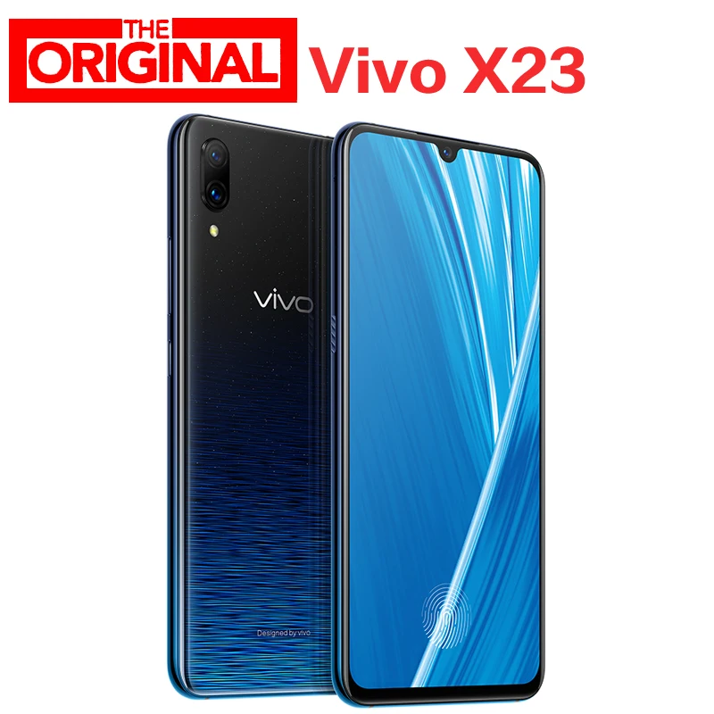 VIVO X23 модная версия мобильный телефон 8 ГБ 128 Octa core Full Экран двойные задние Камера Android 12MP+ 13 м 4glte мобильного телефона