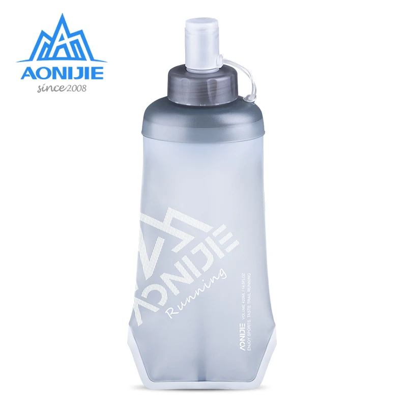 

AONIJIE 420ml 500ml Foldable Soft Flask Hydration Water Bottles Outdoor Sports TPU Kettles For Camping Hiking Trali Running