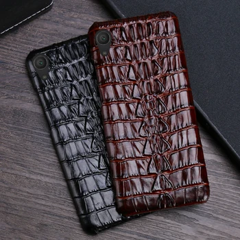 

Leather Phone Case For Sony Xperia XA XA1 XA2 XA3 Ultra Z2 Z3 Z4 Z5 XZ XZ1 XZ2 Premium XZ3 XZ4 X 1 5 8 10 Crocodile Tail Texture