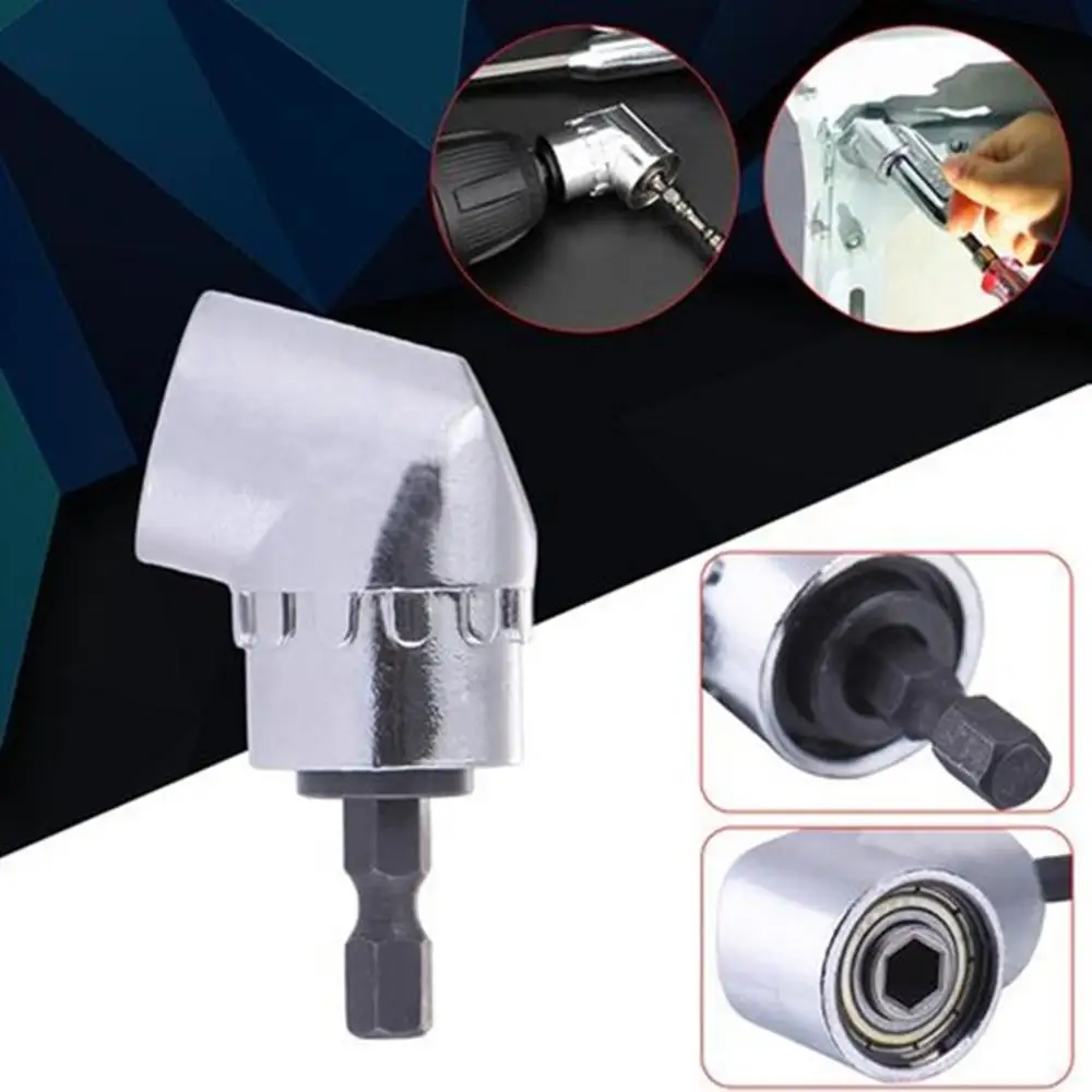 

1/4 Inch 105 Degrees Angle Extension Hex Drill Bit Screwdriver Tool Drilling Turning Head Socket Holder Adaptor Turning Head