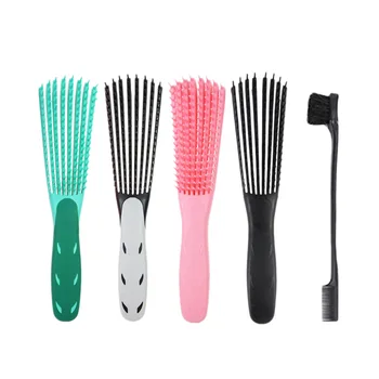 

2PC/Set Hair Brush Scalp Massage Comb Women Detangle Hairbrush Hairdressing Salon Styling Health Care Reduce Fatigue