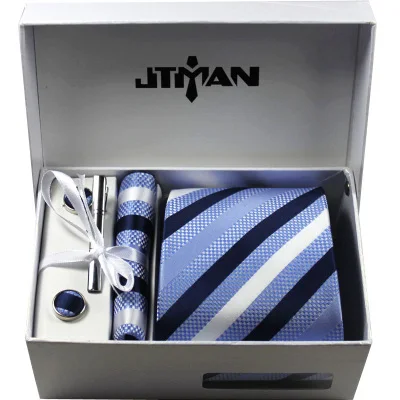 Качество Для мужчин бизнес формальный галстук-бабочка одноразовые водонепроницаемые nano зажим для галстука, запонки Подарочная коробка для носовых платков набор для мужчин - Цвет: TZ-17