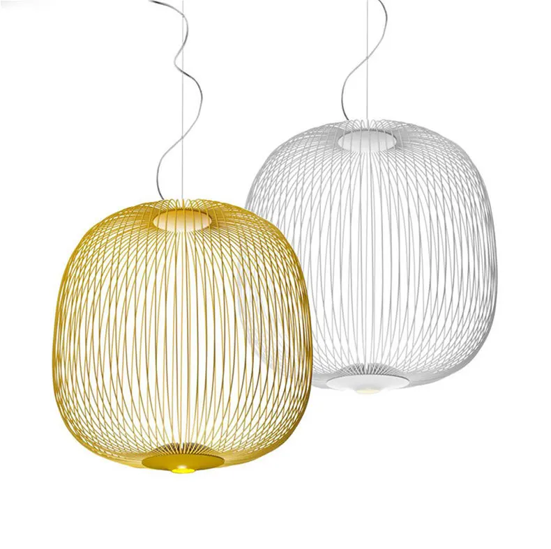 Постмодерн Nordic Birdcageg Foscarini спиц 1/2 подвесной светильник светодиодный Индивидуальные Дизайнерские Спальня Ресторан Бар Обеденная кафе