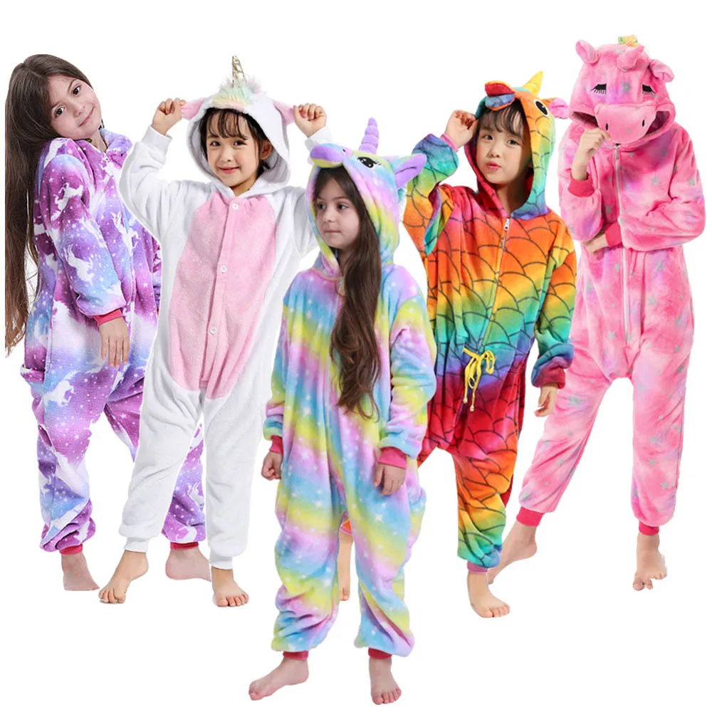 Комбинезон для мальчиков с тигром, единорогом и животными; одежда для сна для маленьких девочек; Детский карнавальный костюм с животными; Детские ползунки «панда»; пижамы