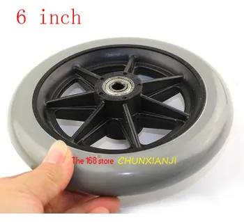 

High performance 6 inch tubelss tire 150MM Scooter non-Inflation Wheel With plasctic Hub Electric Scooter 6 Inch solid tyre