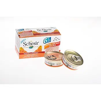 

SCHESIR CAT Con tonno e papaya 6 lattine da 50gr - Mangimi umidi per gatti