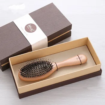 

Bristle Air Cushion Comb Hair Care Wooden Comb Anion Straight Hair Without Hair Injury Anti-static Air Bag Comb Bathroom Wood