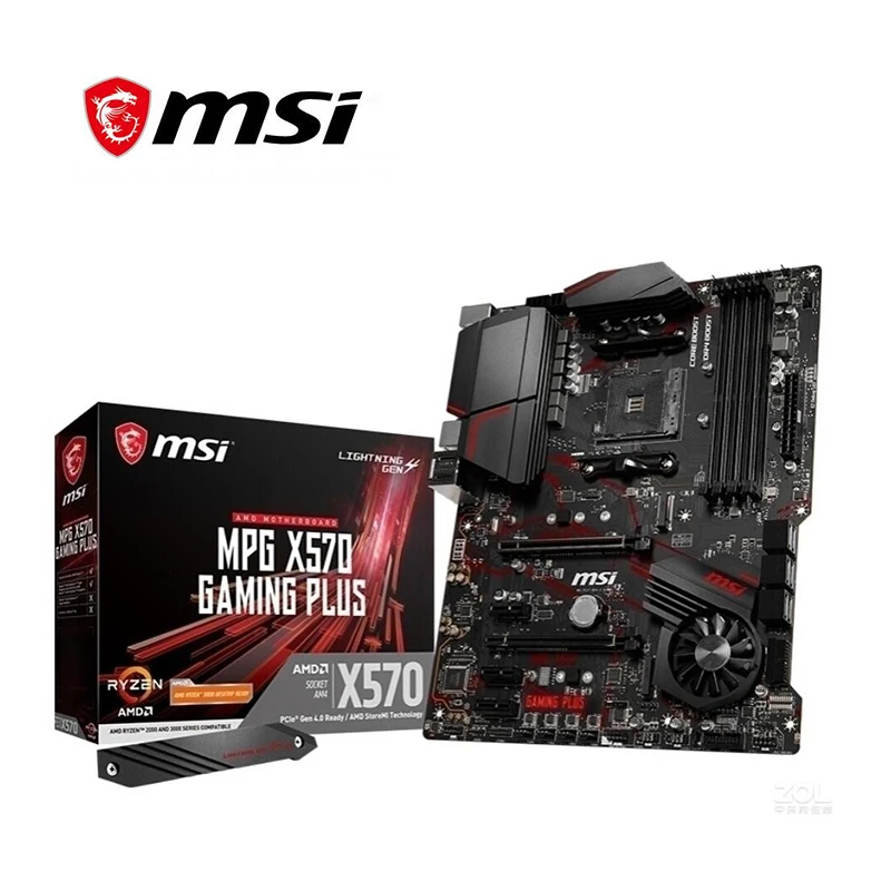 Новинка для MSI X570 GAMING PLUS материнская плата Socket AM4 DDR4 AMD PICI E 4 0 M.2 оригинальная