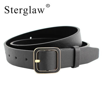 

105x2.8cm Ladies designer Silver buckle belts women's of jeans 2020 high quality female student waist belt cintura donna F102