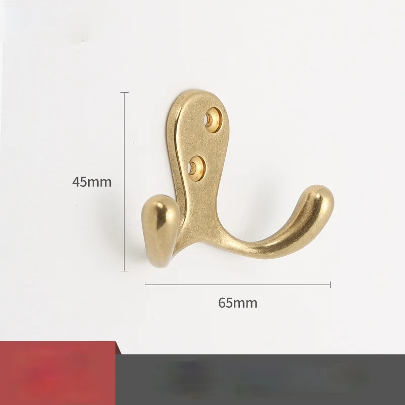 Pure Copper Hook Creative European Style Clothes Hook Door Wardrobe Shoe Cabinet Single Coat Hook Wall Hanging Wall Decoration 5