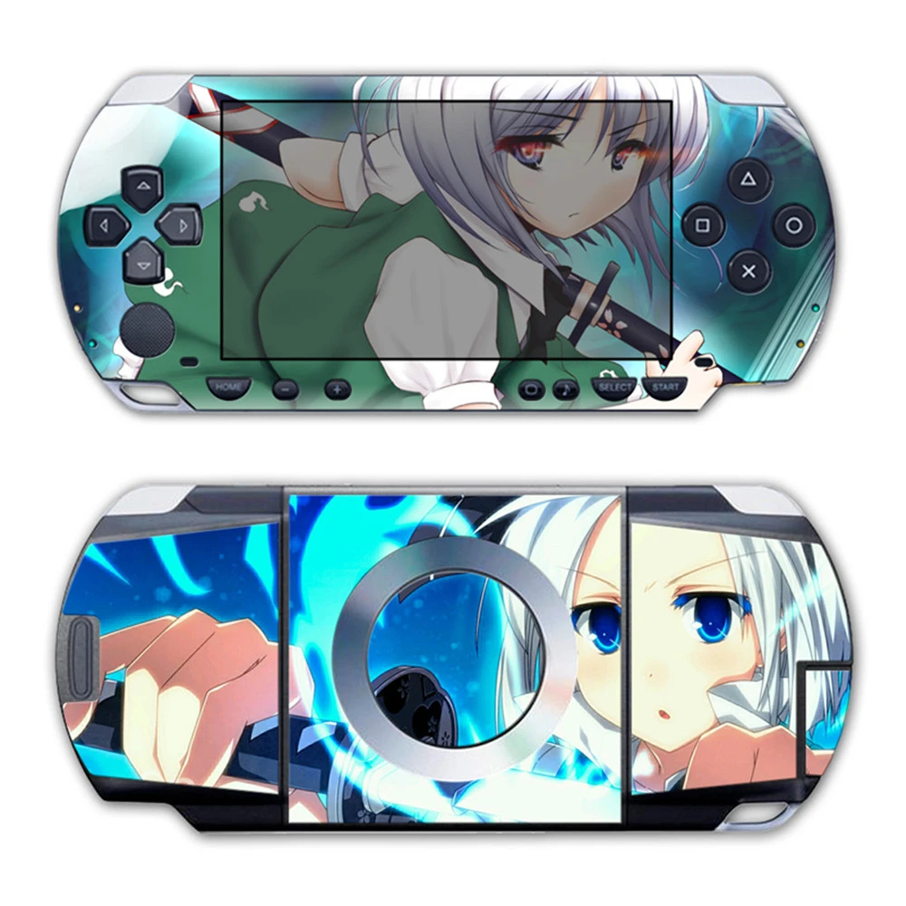 Free Drop Shipping High Quality Green Camo Design Games Accessories Vinyl Decal for PSP 1000 Skin Sticker