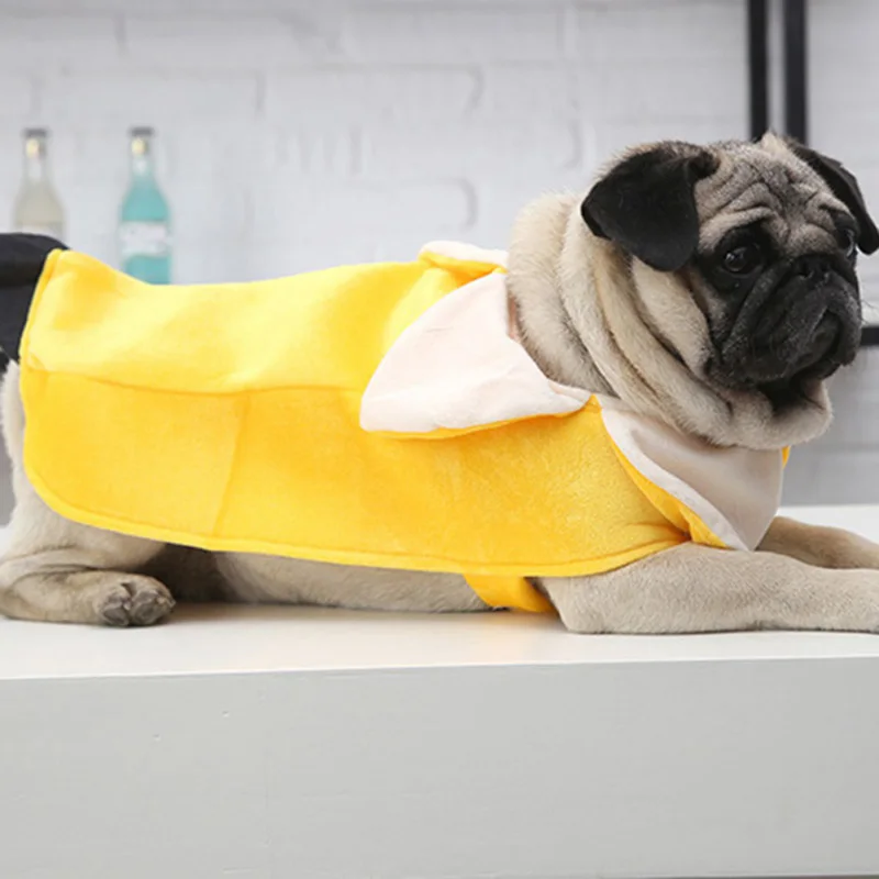 Pet party cosplay costume Туника банан забавная тема нарядное платье Хэллоуин для домашней Собаки Одежда для питомца праздничная одежда