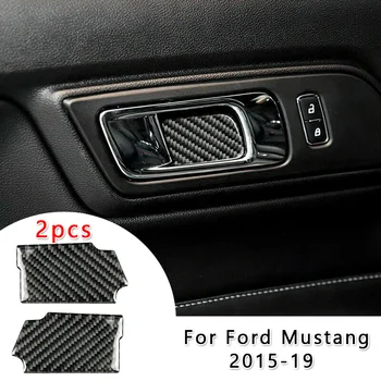 

Bowl Decoration Trim Sticker Trim For Ford Mustang 2015-19 2pcs Carbon Door