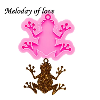 

Shiny Glossy glitter Butterfly silicone mold diy frog epoxy resin molds jewelry making custom mould keychain DY0400