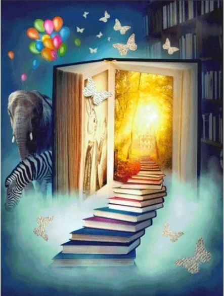 Многоцветный DIY Алмазная вышивка дисплей книга живописная Алмазная картина Картина Алмазная вышивка крестиком украшение дома подарок на день рождения - Цвет: Многоцветный
